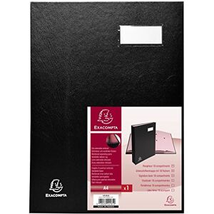 Exacompta Ref 24181E Direction Signature Book 240 x 320mm in Size, Suitable for Storing A4 Documents, Plastic Cover &,300gsm Interior, 18 Compartments Black Exacompta Ref 24181E Direction Signature Book 240 x 320mm in Size, Suitable for Storing A4 Documents, Plastic Cover &,300gsm Interior, 18 Compartments Black