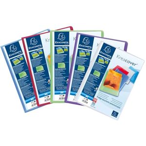 Exacompta Ref 5799E Kreacover Collection Semi-Rigid Opaque PP Display Book 240 x 320mm in Size, Suitable for A4 Documents, 100 Pockets Assorted Colours (Pack of 8) Exacompta Ref 5799E Kreacover Collection Semi-Rigid Opaque PP Display Book 240 x 320mm in Size, Suitable for A4 Documents, 100 Pockets Assorted Colours (Pack of 8)