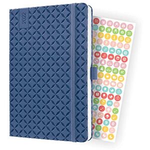 Sigel , ca. A5, darkblue J2101 Jolie Weekly diary 2022, 13,5 x 20,3 cm, hardcover, 174 pages, dark blue Sigel , ca. A5, darkblue J2101 Jolie Weekly diary 2022, 13,5 x 20,3 cm, hardcover, 174 pages, dark blue