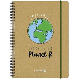 BRUNNEN 1072035212 Academic Diary 2021/2022 "No Planet B" 1 Page = 1 Day, Sat + Sun on one Page, Sheet Size 14.8 x 21 cm, A5, Recycled Leather Cover BRUNNEN 1072035212 Academic Diary 2021/2022 "No Planet B" 1 Page = 1 Day, Sat + Sun on one Page, Sheet Size 14.8 x 21 cm, A5, Recycled Leather Cover