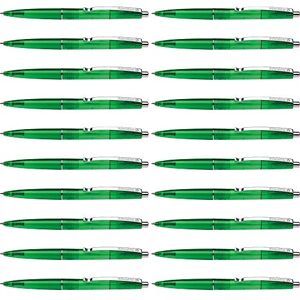 Schneider Icy Colours K20 Ballpoint Pen Transparent Green M Tip Pack of 20 Schneider Icy Colours K20 Ballpoint Pen Transparent Green M Tip Pack of 20