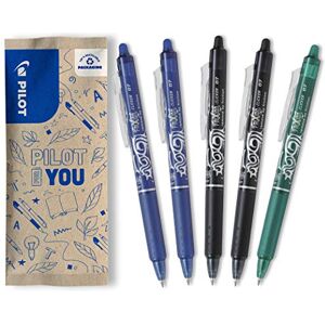 PILOT FLW538455 0.7 mm Frixion Erasable Retractable Rollerball Tip 2 Black/2 Blue/1 Green (Pack of 5) PILOT FLW538455 0.7 mm Frixion Erasable Retractable Rollerball Tip 2 Black/2 Blue/1 Green (Pack of 5)