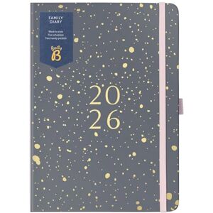 Busy B 2026 A5 Family Diary Weekly Planner with 5 Schedules, Charcoal & Gold Foil Cover Life Planner for Busy Families Includes Year Planner, Birthdays & Tear-Off Notes Busy B 2026 A5 Family Diary Weekly Planner with 5 Schedules, Charcoal & Gold Foil Cover Life Planner for Busy Families Includes Year Planner, Birthdays & Tear-Off Notes