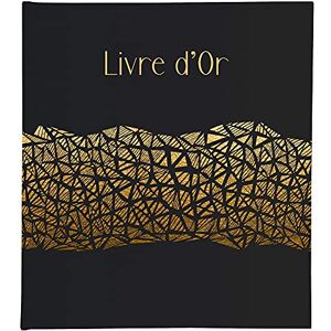 Exacompta Ref. 47981E ARAMY guest book 100 plain white gold-edged pages size 27 x 22 cm printed cover with palm leaf motif rose gold marking Exacompta Ref. 47981E ARAMY guest book 100 plain white gold-edged pages size 27 x 22 cm printed cover with palm leaf motif rose gold marking