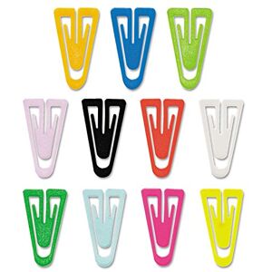 Advantus PC0600 Large Plastic Paper Clips 1.5" Assorted Colours Pack of 200 Medium 1" (25mm) Assorted Advantus PC0600 Large Plastic Paper Clips 1.5" Assorted Colours Pack of 200 Medium 1" (25mm) Assorted