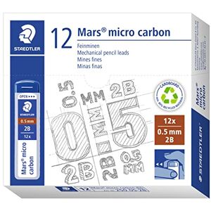 STAEDTLER 250 05-2B Mars Micro Refill Leads for Mechanical Pencils 2B, 0.5mm (Box of 12 x Tubes of 12 Leads) STAEDTLER 250 05-2B Mars Micro Refill Leads for Mechanical Pencils 2B, 0.5mm (Box of 12 x Tubes of 12 Leads)