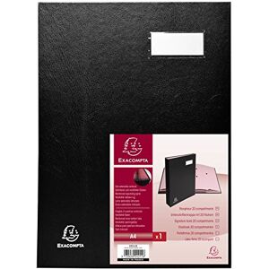 Exacompta Ref 24211E Direction Signature Book 240 x 320mm in Size, Suitable for Storing A4 Documents, Plastic Cover &,300gsm Interior, 20 Compartments Black Exacompta Ref 24211E Direction Signature Book 240 x 320mm in Size, Suitable for Storing A4 Documents, Plastic Cover &,300gsm Interior, 20 Compartments Black
