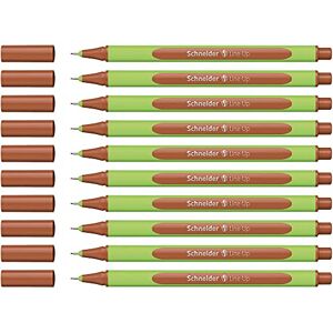 Schneider Schreibgeräte Line-Up, 0.4 mm, Mahogany Brown, Pack of 10 Schneider Schreibgeräte Line-Up, 0.4 mm, Mahogany Brown, Pack of 10