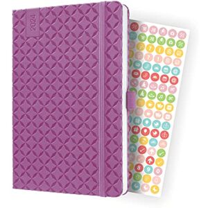 Sigel J4115 Jolie Weekly planner 2024, hardcover, 13,5 x 20,3 cm, 174 pages, violet Sigel J4115 Jolie Weekly planner 2024, hardcover, 13,5 x 20,3 cm, 174 pages, violet