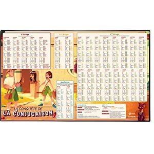 Viquel Children's Educational Desk Mat for Learning Conjugation Children's Desk Protector Black Viquel Children's Educational Desk Mat for Learning Conjugation Children's Desk Protector Black