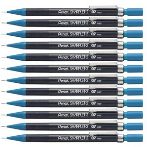 Pentel Sharplet Mechanical Pencil, 0.7 mm Lead (Pack of 12),Blue Pentel Sharplet Mechanical Pencil, 0.7 mm Lead (Pack of 12),Blue