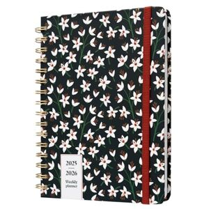 Kokonote A5 Academic Diary 2025-2026 Week To View Noir Blossom Academic Planner 2025-2026 With Stickers, Student Essentials For University, Back To School Supplies Kokonote A5 Academic Diary 2025-2026 Week To View Noir Blossom Academic Planner 2025-2026 With Stickers, Student Essentials For University, Back To School Supplies