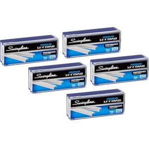 Swingline Staples, S.F. 4, Premium, 1/4" Length, 210/Strip, 5000/Box, 5 Pack (35481) Swingline Staples, S.F. 4, Premium, 1/4" Length, 210/Strip, 5000/Box, 5 Pack (35481)