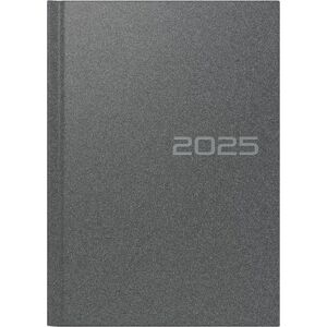 rido/idé Book Calendar Model Mentor (2025), 1 Page = 1 Day, A5, 352 Pages, Plastic Cover Reflection, Grey rido/idé Book Calendar Model Mentor (2025), 1 Page = 1 Day, A5, 352 Pages, Plastic Cover Reflection, Grey