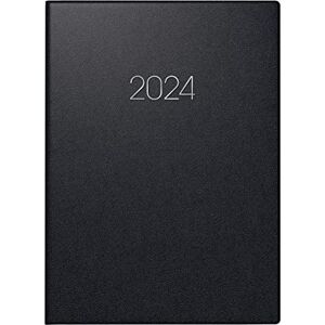 BRUNNEN Weekly calendar model 796 2024, 2 pages = 1 week, sheet size 14.8 x 20.8 cm, black BRUNNEN Weekly calendar model 796 2024, 2 pages = 1 week, sheet size 14.8 x 20.8 cm, black