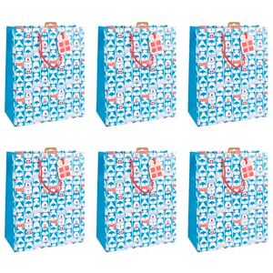 Eurowrap X-30915-2Cpack - Large gift bags with penguin motif - 26.5x14x33 cm Eurowrap X-30915-2Cpack - Large gift bags with penguin motif - 26.5x14x33 cm