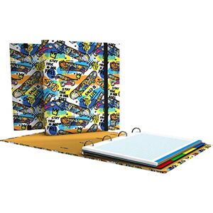Grafoplás 4 Ring Binder with Refill A4 Includes 100 Grid 5x5 Sheets Dividers Clear Envelope Bits & Bobs Pop Up Design Street Carpebook FSC Grafoplás 4 Ring Binder with Refill A4 Includes 100 Grid 5x5 Sheets Dividers Clear Envelope Bits & Bobs Pop Up Design Street Carpebook FSC