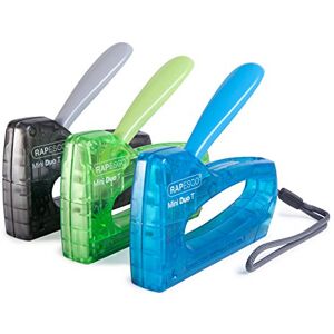 Rapesco 0953 T8-Mini Set, Pack of 3 Tackers with 1800 13/6 mm Staples, Blue, Green and Black Rapesco 0953 T8-Mini Set, Pack of 3 Tackers with 1800 13/6 mm Staples, Blue, Green and Black