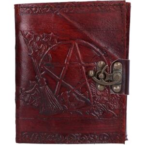 Nemesis Now Pentagram Embossed Leather Journal With Lock 20cm Brown Nemesis Now Pentagram Embossed Leather Journal With Lock 20cm Brown