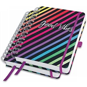 Sigel JN651 Spiral notebook premium, A5, blank, hardover, rainbow pattern, Black, 2 Pieces Jolie Sigel JN651 Spiral notebook premium, A5, blank, hardover, rainbow pattern, Black, 2 Pieces Jolie