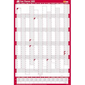 Sasco 2025 Portrait Yearly Wall Planner Set, Paper Whiteboard Poster Style Dry Erase Calendar, Large Wall Planner with Dry Erase Pen & Stickers, Wall Chart & Notice Board, Blue, 610 x 915mm, 2410242 Sasco 2025 Portrait Yearly Wall Planner Set, Paper Whiteboard Poster Style Dry Erase Calendar, Large Wall Planner with Dry Erase Pen & Stickers, Wall Chart & Notice Board, Blue, 610 x 915mm, 2410242