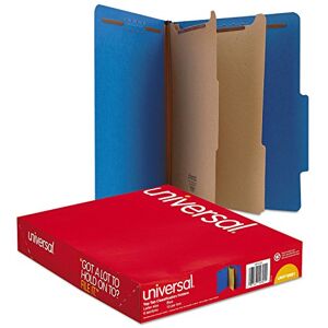 Universal Pressboard Classification Folders, Letter, Six-Section, Cobalt Blue, 10/Box (10301) Universal Pressboard Classification Folders, Letter, Six-Section, Cobalt Blue, 10/Box (10301)