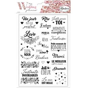 Aladine Wedding Planner MOTS Soft Stamp Sheet for Organizing and Planning Your Wedding in Creative Look 3265 Black Aladine Wedding Planner MOTS Soft Stamp Sheet for Organizing and Planning Your Wedding in Creative Look 3265 Black