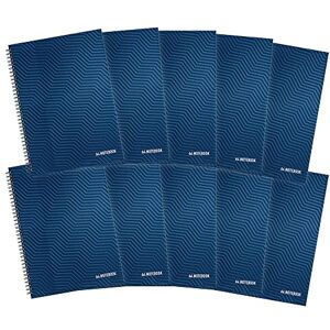 SUMMIT A4 Notebook, Hardback Wirebound, Ruled, 160 pages, Blue (Pack of 10) SUMMIT A4 Notebook, Hardback Wirebound, Ruled, 160 pages, Blue (Pack of 10)