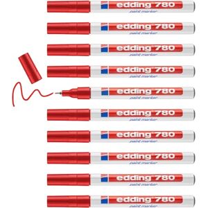 edding 780 PAINT MARKER Pen Extra FINE Low Odour RED edding 780 PAINT MARKER Pen Extra FINE Low Odour RED
