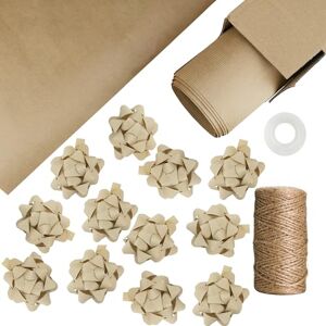 LEVIATAN Gift Wrapping Set - Wrapping Paper, Stars, Jute Cord - Gift Type LEVIATAN Gift Wrapping Set - Wrapping Paper, Stars, Jute Cord - Gift Type