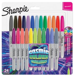 Sharpie Permanent Markers Fine Point Cosmic Colour Limited Edition 24 Count Sharpie Permanent Markers Fine Point Cosmic Colour Limited Edition 24 Count