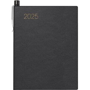 BRUNNEN Pocket Diary Model 713 (2025), 2 Pages = 1 Week, A7, 160 Pages, Leather Cover, Black BRUNNEN Pocket Diary Model 713 (2025), 2 Pages = 1 Week, A7, 160 Pages, Leather Cover, Black