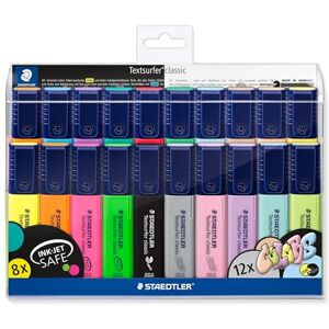 STAEDTLER 364 WP20 Textsurfer Classic Highlighter Assorted Neon and Pastel Colours (Pack of All 20 Colours) STAEDTLER 364 WP20 Textsurfer Classic Highlighter Assorted Neon and Pastel Colours (Pack of All 20 Colours)