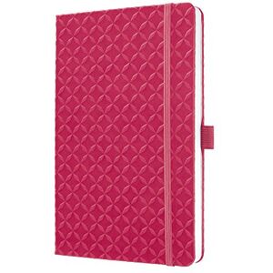 Sigel JN105 Notebook Jolie, approx. A5, lined, hardcover, design fuchsia Pink Sigel JN105 Notebook Jolie, approx. A5, lined, hardcover, design fuchsia Pink