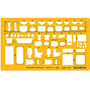 Liquidraw 1:50 Architectural Scale Ruler House Interior Floor Plan Template Technical Architect Drafting Tool Contains Furniture & Fixtures Symbols for Bathroom, Bathtubs & More 1.5mm Thick Liquidraw 1:50 Architectural Scale Ruler House Interior Floor Plan Template Technical Architect Drafting Tool Contains Furniture & Fixtures Symbols for Bathroom, Bathtubs & More 1.5mm Thick