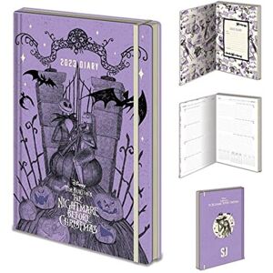 Pyramid Nightmare Before Christmas Diary 2023, A5 Hard Cover, Week to a View Planner Official Merchandise, SR74099, Multi-Colour Pyramid Nightmare Before Christmas Diary 2023, A5 Hard Cover, Week to a View Planner Official Merchandise, SR74099, Multi-Colour