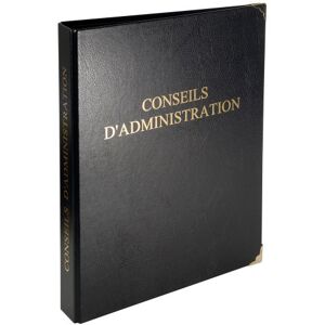 Exacompta Ref 4601E Board of Directors Ring Binder 320 x 260mm in Size, Suitable for A4 Documents, Includes 100 Sheet Refill Pad, 4 Rings Black (French Text) Exacompta Ref 4601E Board of Directors Ring Binder 320 x 260mm in Size, Suitable for A4 Documents, Includes 100 Sheet Refill Pad, 4 Rings Black (French Text)