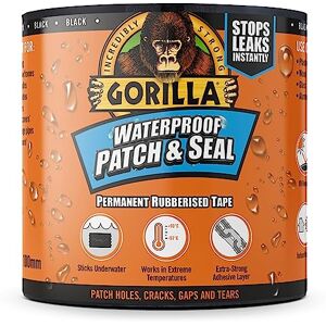 Gorilla Waterproof Patch & Seal Tape Black 3m Gorilla Waterproof Patch & Seal Tape Black 3m