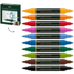 Faber Albrecht Durer Watercolour Marker Wallet of 10, Multicolored Faber Albrecht Durer Watercolour Marker Wallet of 10, Multicolored