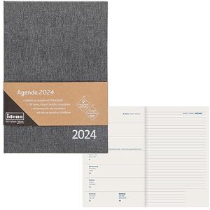 Idena 11058-2024 Diary DIN A5 Anthracite Grey 192 Pages 1 Week on 1 Page Agenda Weekly Planner Idena 11058-2024 Diary DIN A5 Anthracite Grey 192 Pages 1 Week on 1 Page Agenda Weekly Planner