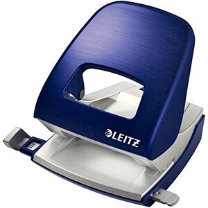 Leitz Hole Punch, 30 Sheets, Guide Bar with Format Markings, Metal, Style Range, 50060069 Titan Blue Leitz Hole Punch, 30 Sheets, Guide Bar with Format Markings, Metal, Style Range, 50060069 Titan Blue