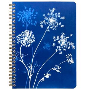 Clairefontaine 83504C Spiral Notebook Floral/Cyanotype Patterns A5 14.8x21cm 148 Lined Pages White Paper 90g Grain Paper Cyanotype Collection Mixed Clairefontaine 83504C Spiral Notebook Floral/Cyanotype Patterns A5 14.8x21cm 148 Lined Pages White Paper 90g Grain Paper Cyanotype Collection Mixed