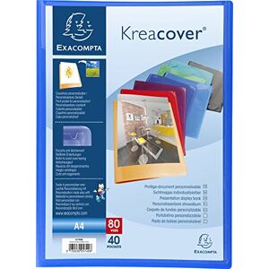 Exacompta Ref 5740E Kreacover Collection Semi-Rigid Opaque PP Display Book 240 x 320mm in Size, Suitable for A4 Documents, 40 Pockets Assorted Colours (Pack of 12) Exacompta Ref 5740E Kreacover Collection Semi-Rigid Opaque PP Display Book 240 x 320mm in Size, Suitable for A4 Documents, 40 Pockets Assorted Colours (Pack of 12)
