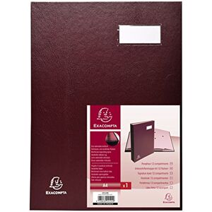 Exacompta Ref 24124E Direction Signature Book 240 x 320mm in Size, Suitable for Storing A4 Documents, Plastic Cover &,300gsm Interior, 12 Compartments Burgundy Exacompta Ref 24124E Direction Signature Book 240 x 320mm in Size, Suitable for Storing A4 Documents, Plastic Cover &,300gsm Interior, 12 Compartments Burgundy