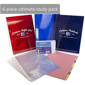 Oxford Back To School Pack A4 Notebook, Refill Pad, Record Cards, Ring Binder, Punched Pockets & Dividers Oxford Back To School Pack A4 Notebook, Refill Pad, Record Cards, Ring Binder, Punched Pockets & Dividers