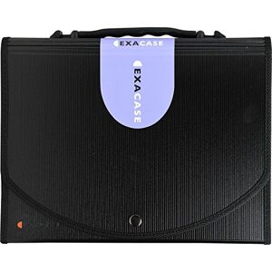 Exacompta Ref 55934E Exactive Multipart Expanding Case with Handle 330 x 260mm in Size Ideal for A4 Size Documents, 13 Tabbed Sections, Grey PP Dividers Black Exacompta Ref 55934E Exactive Multipart Expanding Case with Handle 330 x 260mm in Size Ideal for A4 Size Documents, 13 Tabbed Sections, Grey PP Dividers Black