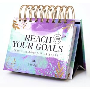 T MARIE Reach Your Goals Daily Desk Calendar Motivational Gift and Positive Affirmations for Women 2023-2024 Perpetual Calendar, Cute Office Decor, Gratitude and Self Care Gifts for Women, Inspirational T MARIE Reach Your Goals Daily Desk Calendar Motivational Gift and Positive Affirmations for Women 2023-2024 Perpetual Calendar, Cute Office Decor, Gratitude and Self Care Gifts for Women, Inspirational