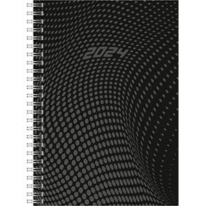 rido/idé Weekly calendar model Timing 1 2024, 2 pages = 1 week A5, black rido/idé Weekly calendar model Timing 1 2024, 2 pages = 1 week A5, black