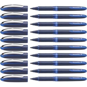 Schneider One Business Non-Retractable Ballpoint Pens with Liquid Ink, Pack of 10 Blue Schneider One Business Non-Retractable Ballpoint Pens with Liquid Ink, Pack of 10 Blue