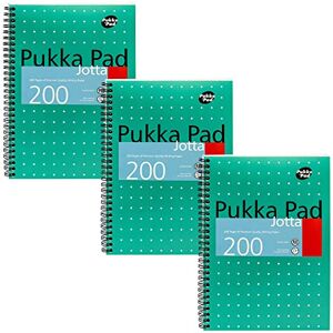 Pukka Pad Metallic Cover Wirebound Jotta Notebook B5 (Pack of 3) Pukka Pad Metallic Cover Wirebound Jotta Notebook B5 (Pack of 3)